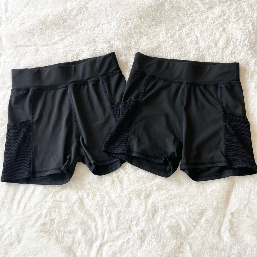 Black Athletic Shorts with Pockets